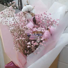 울엄마꽃 목화꽃다발